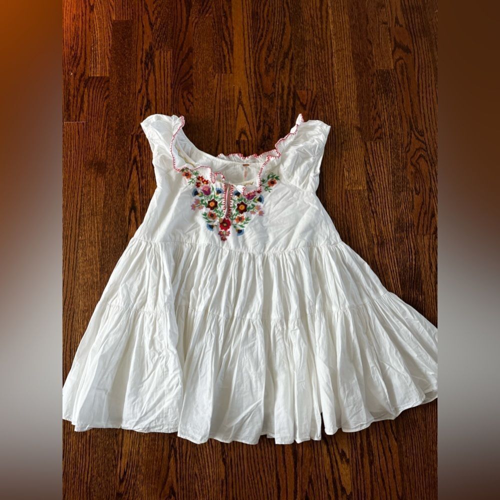 Free People Celia Mini Dress size Small Color: Ivory - Picture 5 of 7